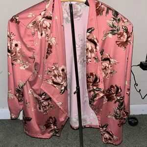 La Gypsy pink floral sweater